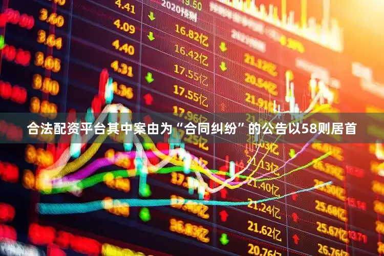 合法配资平台其中案由为“合同纠纷”的公告以58则居首